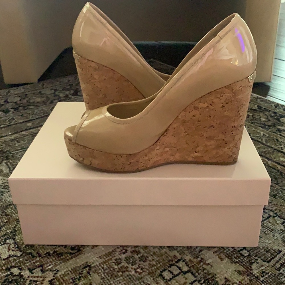 Jimmy choo cork wedges